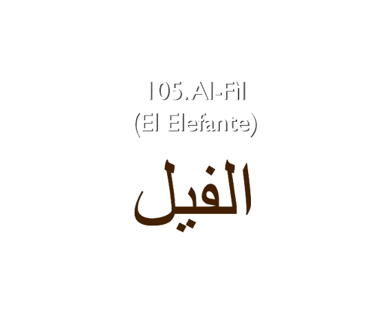 105. Al-Fìl (El Elefante)