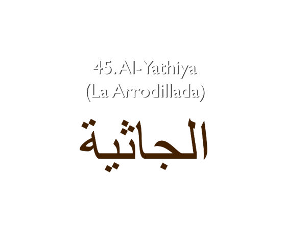 45. Al-Yathiya (La Arrodillada)