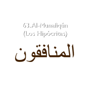 63. Al-Munafiqún (Los Hipócritas)